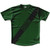 Hunter Green & Black Custom Sash Running Shirt Made in USA - Hunter Green & Black