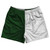 Green Hunter And White Quad Color Rugby Gym Short 5 Inch Inseam With Pockets Made In USA Green Hunter And White Quad Color Rugby Gym Short 5 Inch Inseam With Pockets Made In USA