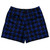 Blue Royal And Black Houndstooth Rugby Gym Short 5 Inch Inseam With Pockets Made In USA Blue Royal And Black Houndstooth Rugby Gym Short 5 Inch Inseam With Pockets Made In USA