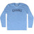 Chang Adult Tri-Blend Long Sleeve T-shirt - Athletic Blue