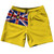 Niue Country Flag 7.5" Swim Shorts Made in USA - Yellow