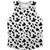 Dalmatian Dog Spots Pattern Athletic Tank Top - White Black