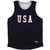 USA Gump Athletic Tank Top Made in USA - Navy