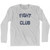 Fight Club Adult Cotton Long Sleeve T-shirt Grey Heather
