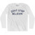 Don’t Stop Believin Adult Cotton Long Sleeve T-shirt - White Don’t Stop Believin Adult Cotton Long Sleeve T-shirt - White