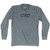 Ciao - Italian For Hello Adult Tri-Blend Long Sleeve T-shirt - Athletic Grey