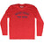 Never Trust The Open Adult Tri-Blend Long Sleeve T-shirt - Athletic Red Never Trust The Open Adult Tri-Blend Long Sleeve T-shirt - Athletic Red