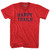 Happy Trails Adult Tri-Blend V-neck T-shirt - Athletic Red