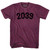 2039 Year Celebration Adult Tri-Blend T-shirt - Athletic Cranberry