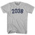 2038 Year Celebration Womens Cotton Junior Cut T-Shirt - Grey Heather