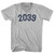 2039 Year Celebration Adult Tri-Blend V-neck T-shirt - Cool Grey 2039 Year Celebration Adult Tri-Blend V-neck T-shirt - Cool Grey