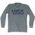 1955 Year Celebration Adult Tri-Blend Long Sleeve T-shirt - Athletic Grey