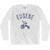 Eugene City Tricycle Adult Cotton Long Sleeve T-shirt - White
