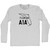 Florida A1A Adult Cotton Long Sleeve T-shirt - White