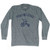 Pompano Beach City Tricycle Adult Tri-Blend Long Sleeve T-shirt - Athletic Grey