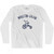 Winston-Salem City Tricycle Adult Cotton Long Sleeve T-shirt - White