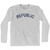 Republic Adult Cotton Long Sleeve T-Shirt by Ultras Republic Adult Cotton Long Sleeve T-Shirt by Ultras