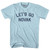 Let's Go Novak Adult Cotton T-shirt - Light Blue