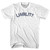 Liability Womens Cotton Junior Cut T-Shirt by Ultras