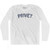 Privet - Russian For Hello Adult Cotton Long Sleeve T-shirt - White
