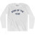 Boss Of The Year Adult Cotton Long Sleeve T-shirt - White