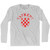 Croatia Vatreni Adult Cotton Long Sleeve T-shirt by Ultras