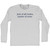 Jack Of All Trades, Master Of None Rage Font Adult Cotton Long Sleeve T-shirt - Grey Heather Jack Of All Trades, Master Of None Rage Font Adult Cotton Long Sleeve T-shirt - Grey Heather