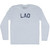 Lao Adult Tri-Blend Long Sleeve T-shirt - Athletic White
