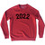 2022 Year Celebration Adult Tri-Blend Sweatshirt - Red Heather