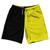 Black And Yellow Quad Color 10" Swim Shorts Made In USA - Black And Yellow Black And Yellow Quad Color 10" Swim Shorts Made In USA - Black And Yellow