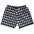 Blue Navy Almost Black And White Houndstooth 5" Swim Shorts Made In USA - Blue Navy Almost Black And White Blue Navy Almost Black And White Houndstooth 5" Swim Shorts Made In USA - Blue Navy Almost Black And White