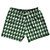 Green Hunter And White Houndstooth 5" Swim Shorts Made In USA - Green Hunter And White Green Hunter And White Houndstooth 5" Swim Shorts Made In USA - Green Hunter And White