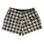 Brown Dark And White Houndstooth 2.5" Swim Shorts Made In USA - Brown Dark And White Brown Dark And White Houndstooth 2.5" Swim Shorts Made In USA - Brown Dark And White