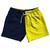 Blue Navy And Yellow Bright Quad Color 5" Swim Shorts Made In USA - Blue Navy And Yellow Bright Blue Navy And Yellow Bright Quad Color 5" Swim Shorts Made In USA - Blue Navy And Yellow Bright