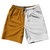 Orange Burnt And White Quad Color 10" Swim Shorts Made In USA - Orange Burnt And White Orange Burnt And White Quad Color 10" Swim Shorts Made In USA - Orange Burnt And White