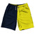 Blue Navy And Yellow Bright Quad Color 10" Swim Shorts Made In USA - Blue Navy And Yellow Bright Blue Navy And Yellow Bright Quad Color 10" Swim Shorts Made In USA - Blue Navy And Yellow Bright