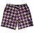 Purple Medium And Vegas Gold Houndstooth Swim Shorts 7" Made In USA - Purple Medium And Vegas Gold Purple Medium And Vegas Gold Houndstooth Swim Shorts 7" Made In USA - Purple Medium And Vegas Gold