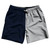 Blue Navy And Grey Medium Quad Color Swim Shorts 7" Made In USA - Blue Navy And Grey Medium