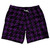 Purple Medium And Black Houndstooth Swim Shorts 7" Made In USA - Purple Medium And Black Purple Medium And Black Houndstooth Swim Shorts 7" Made In USA - Purple Medium And Black