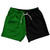 Green Kelly And Black Quad Color 5" Swim Shorts Made In USA - Green Kelly And Black Green Kelly And Black Quad Color 5" Swim Shorts Made In USA - Green Kelly And Black