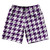 Purple Medium And White Houndstooth 10" Swim Shorts Made In USA - Purple Medium And White Purple Medium And White Houndstooth 10" Swim Shorts Made In USA - Purple Medium And White