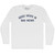 Good News Is Bad News Adult Cotton Long Sleeve T-shirt - White