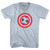 Captain USA Soccer Ball Adult Tri-Blend V-neck T-shirt - Athletic White