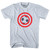 Captain USA Soccer Ball Adult Tri-Blend T-shirt - Athletic White