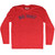 Big Hunt Adult Tri-Blend Long Sleeve T-shirt - Athletic Red
