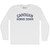 CANOUAN Horns Down Adult Cotton Long Sleeve T-shirt - White
