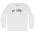 I'm Lost Adult Cotton Long Sleeve T-shirt - White