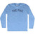 The Five Adult Tri-Blend Long Sleeve T-shirt - Athletic Blue