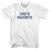 Dad's Favorite Womens Cotton Junior Cut T-Shirt - White
