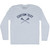 Custom Text Crossed Lacrosse Sticks Adult Tri-Blend Long Sleeve T-shirt - Athletic White Custom Text Crossed Lacrosse Sticks Adult Tri-Blend Long Sleeve T-shirt - Athletic White